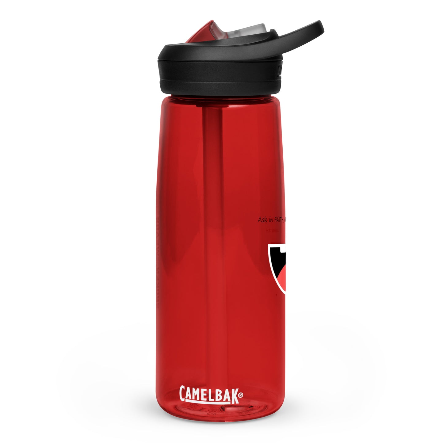 Ask in faith. - Sports and gym water bottle