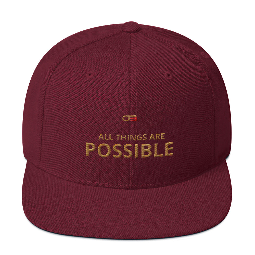 All things are possible - Snapback Hat