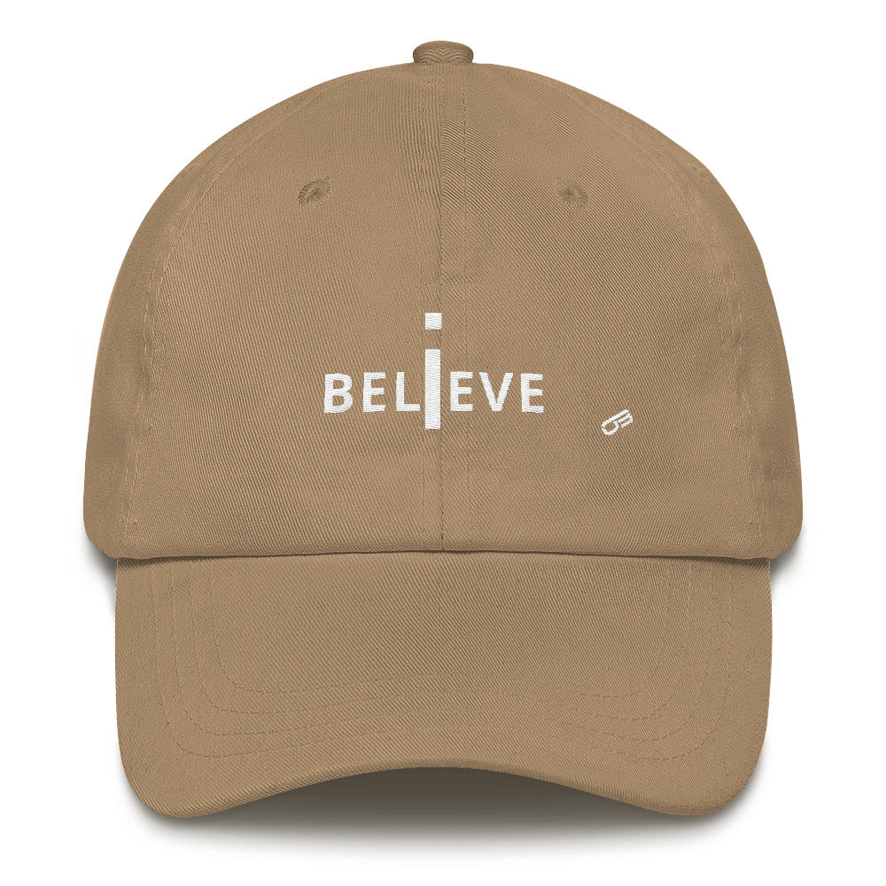 I Believe white print - Hat
