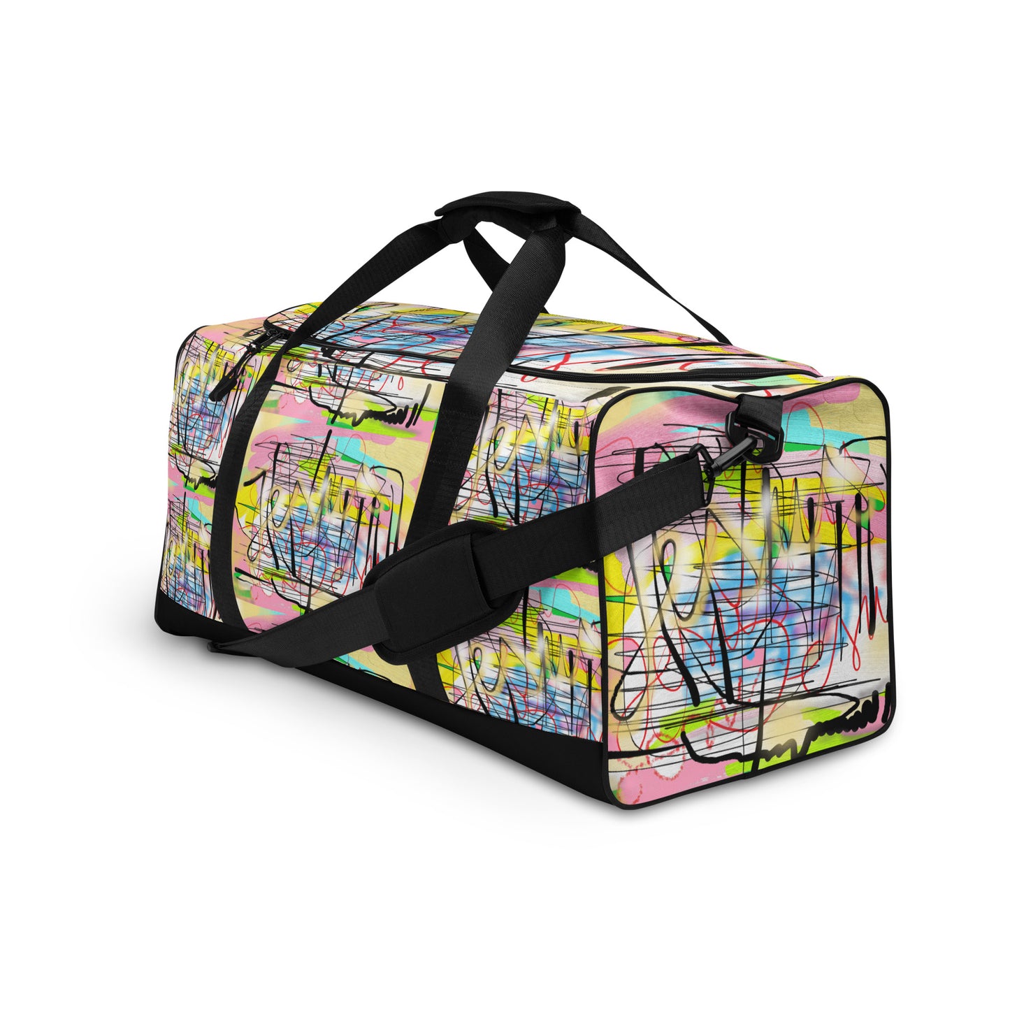 Jesus graffiti Designer Duffle bag