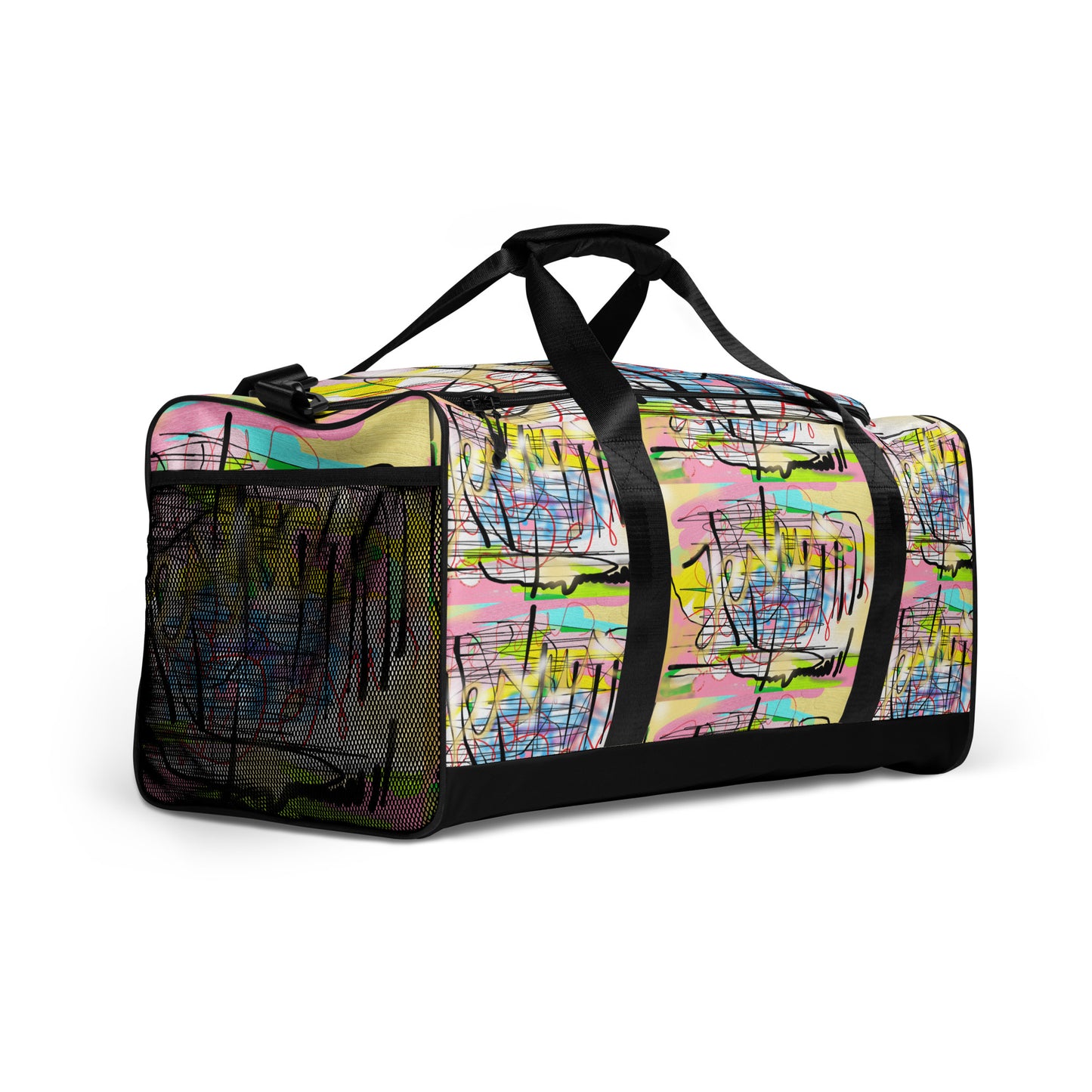 Jesus graffiti Designer Duffle bag