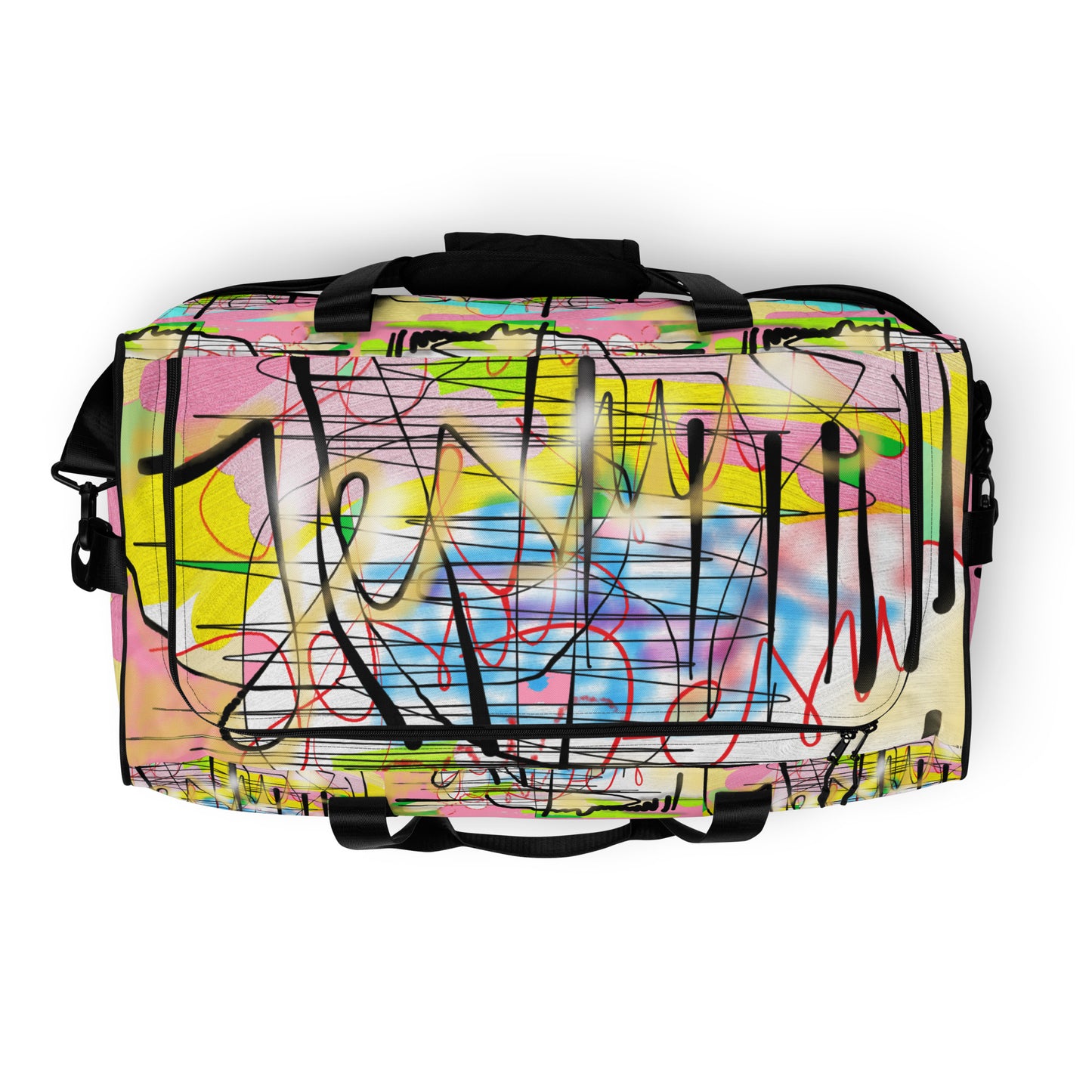 Jesus graffiti Designer Duffle bag