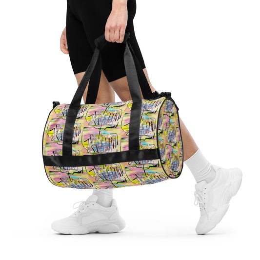 Jesus Graffiti Style - All-over print gym bag