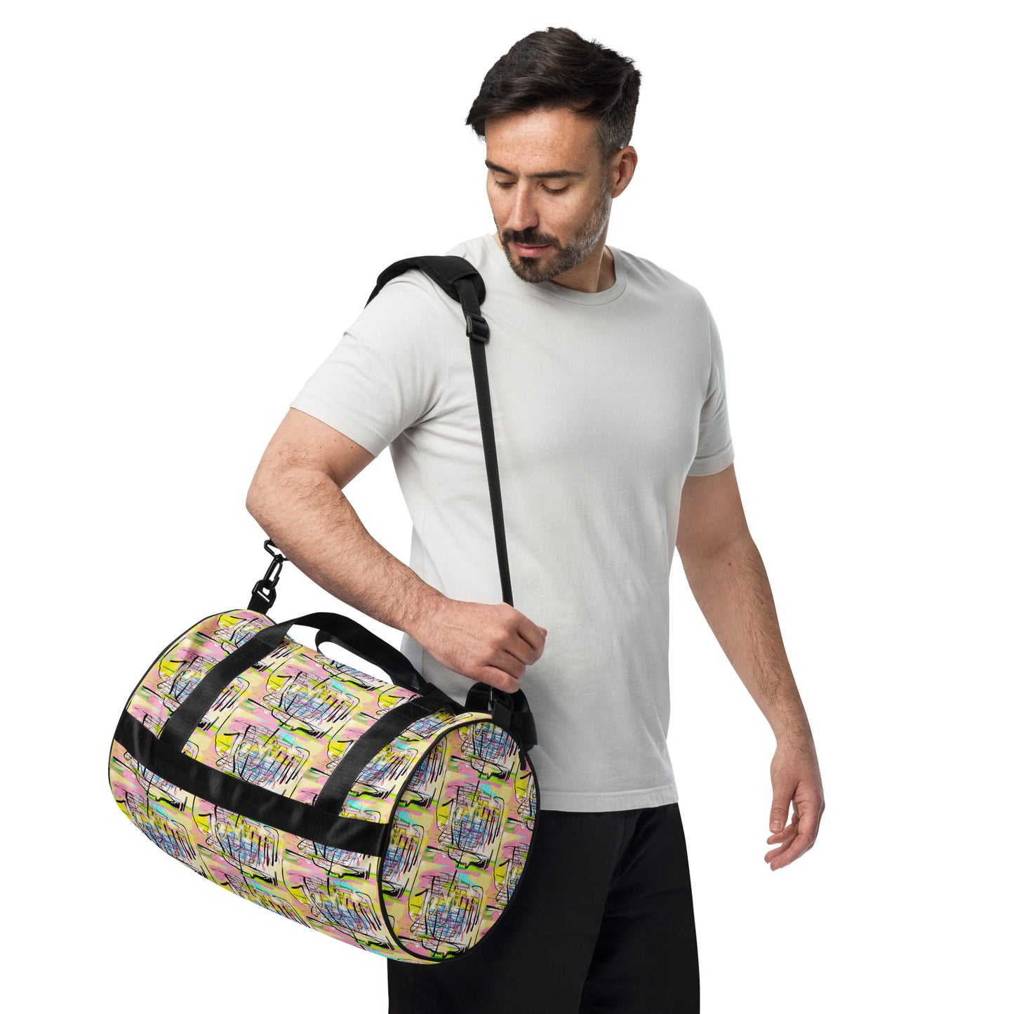 Jesus Graffiti Style - All-over print gym bag