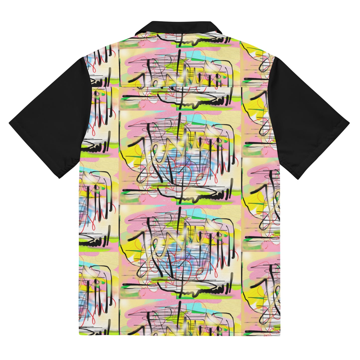 Jesus Graffiti - Women's Designer Summer Button Shirt