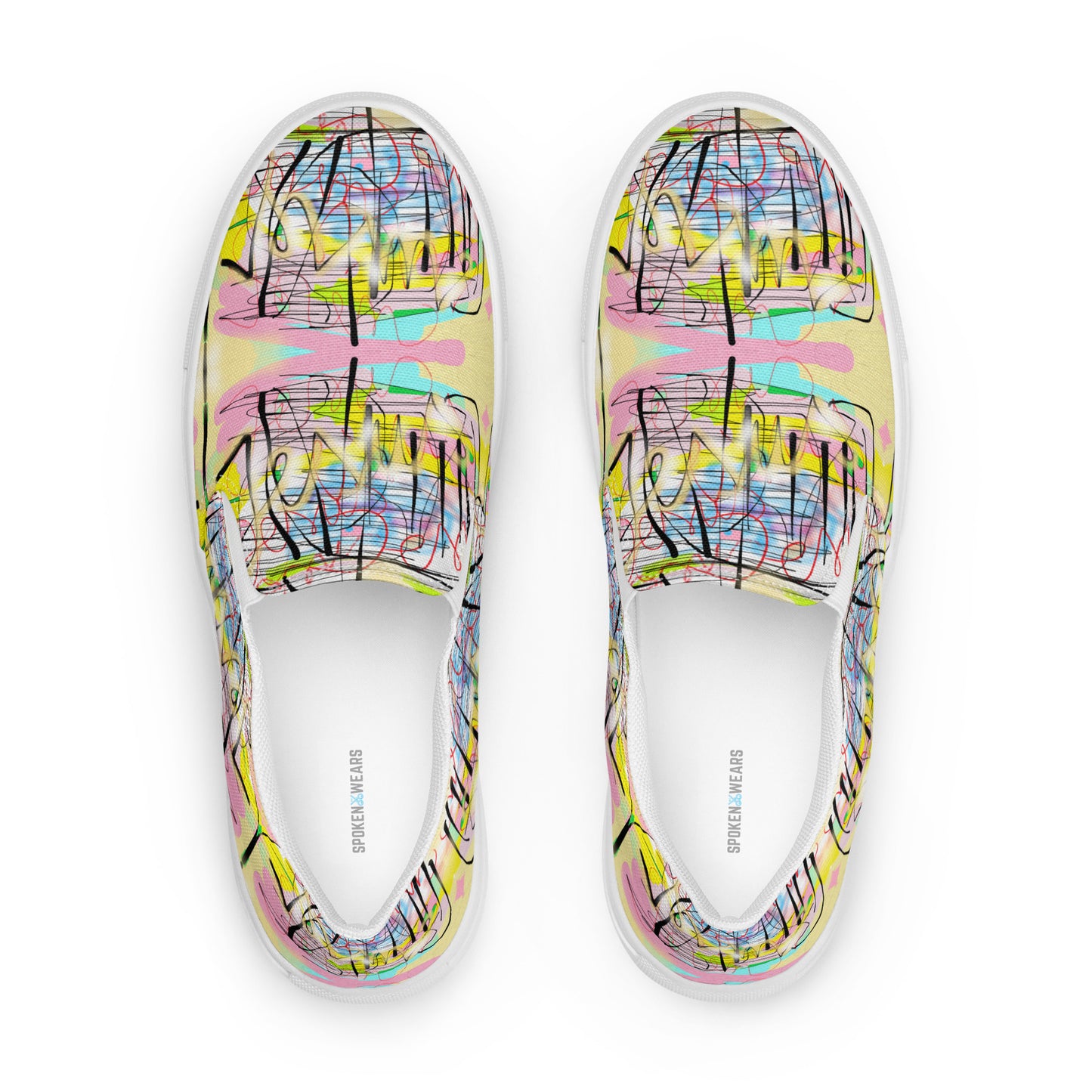 Jesus Graffiti Designers  - Men’s slip-on canvas shoes