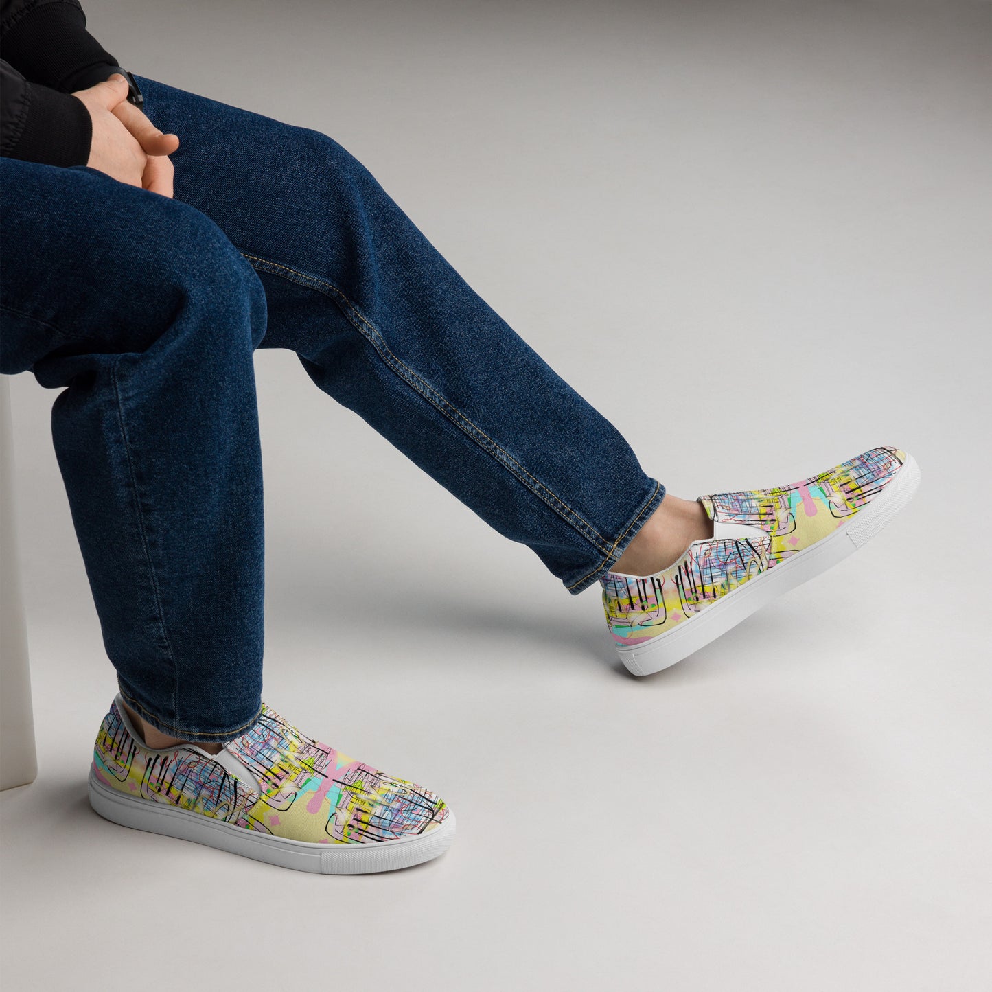 Jesus Graffiti Designers  - Men’s slip-on canvas shoes