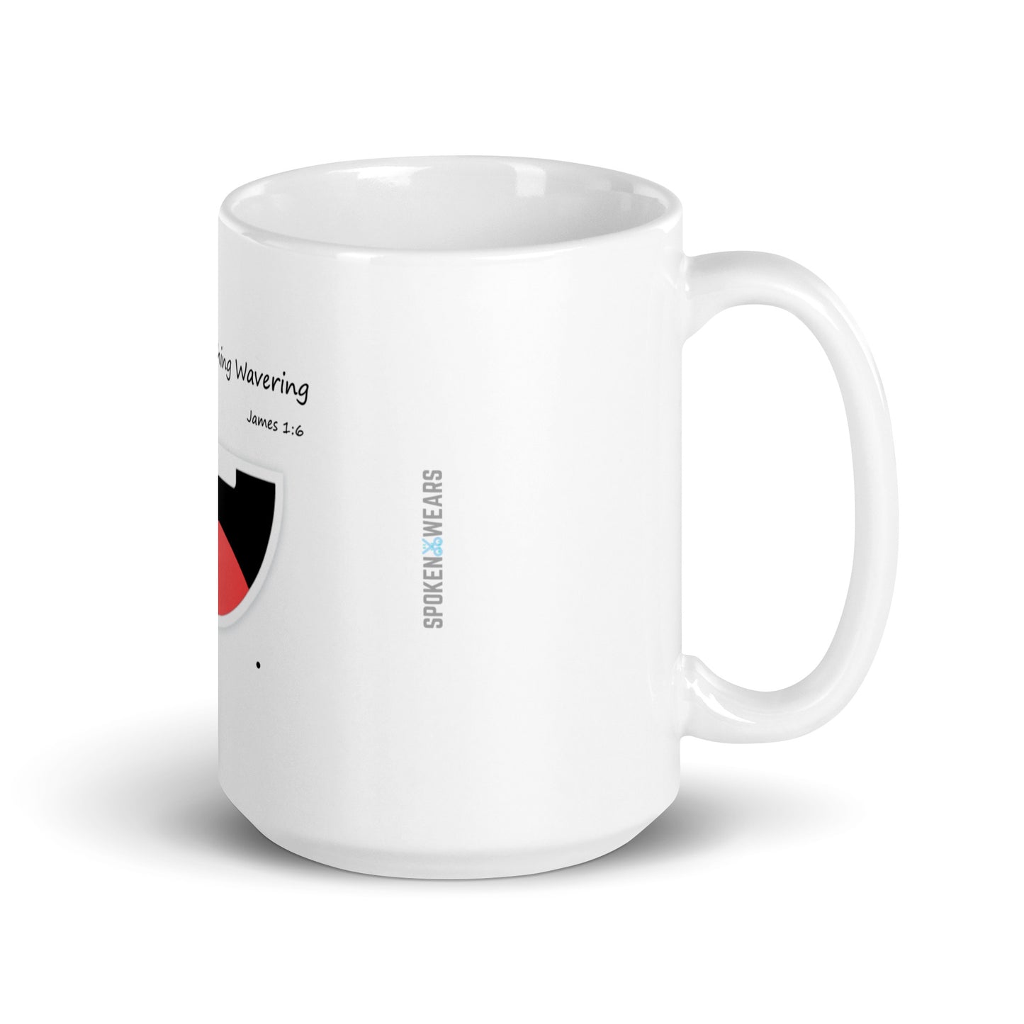 Ask in Faith - White glossy mug