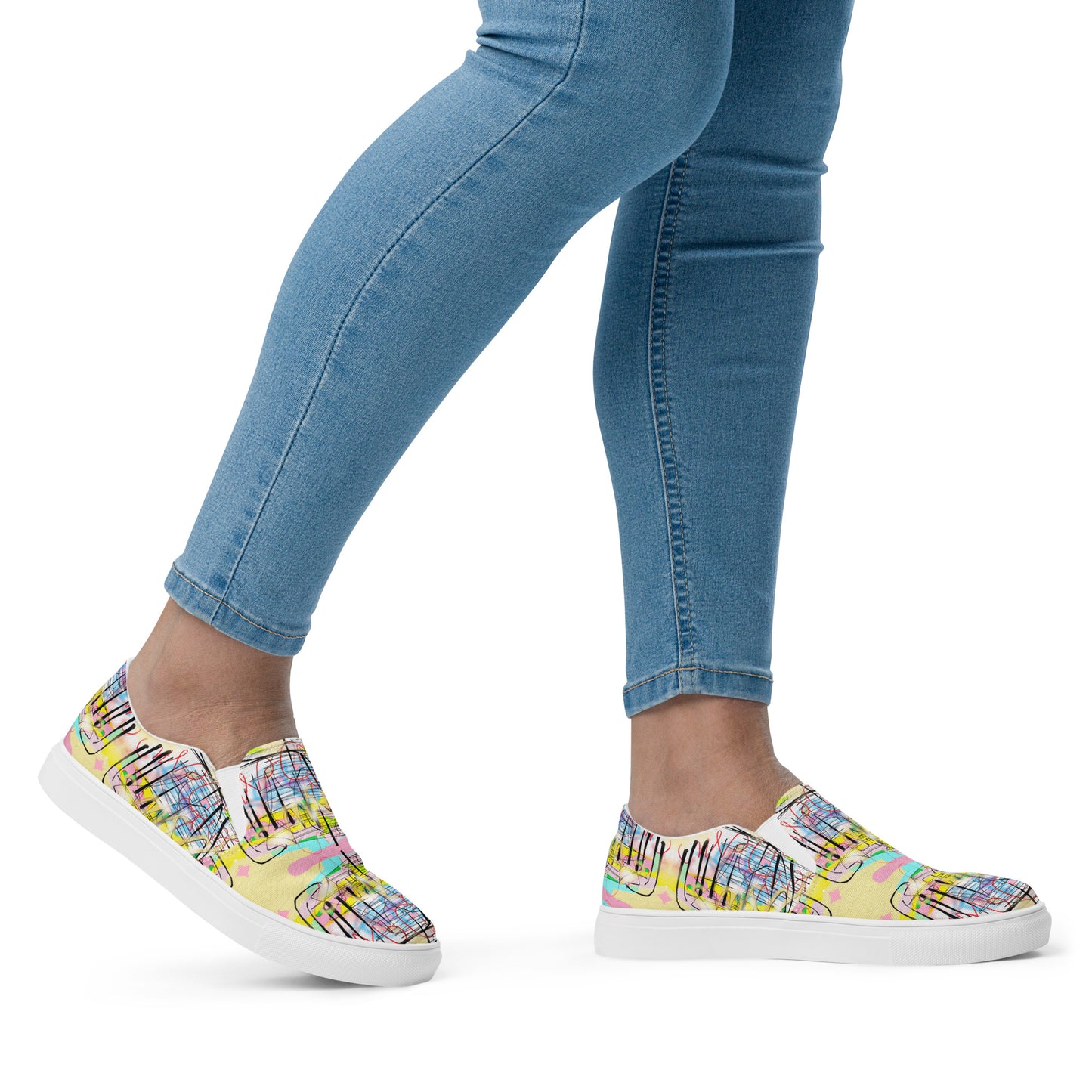 Jesus Graffiti Designers - Women’s slip-on canvas shoes