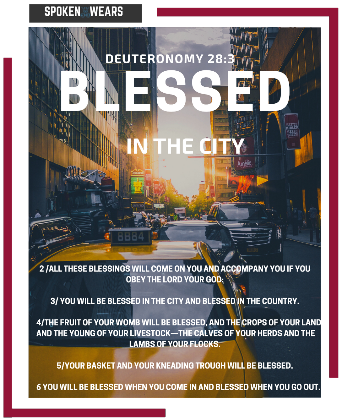 Blessed in the City & Countryside - Men's T-Shirt (Front & Back)