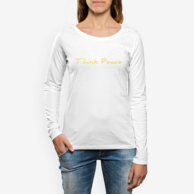 Think Peace - Women's Crew Neck Long sleeve T-shirt