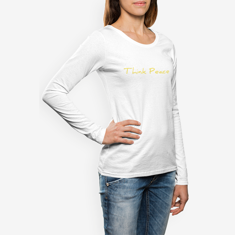 Think Peace - Women's Crew Neck Long sleeve T-shirt