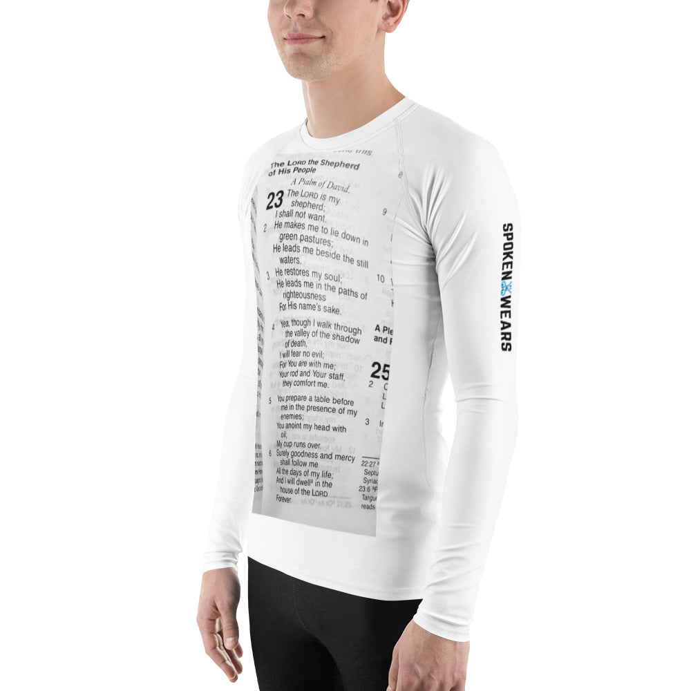 Open Bible Psalm 23 - Mens Rash Guard shirt