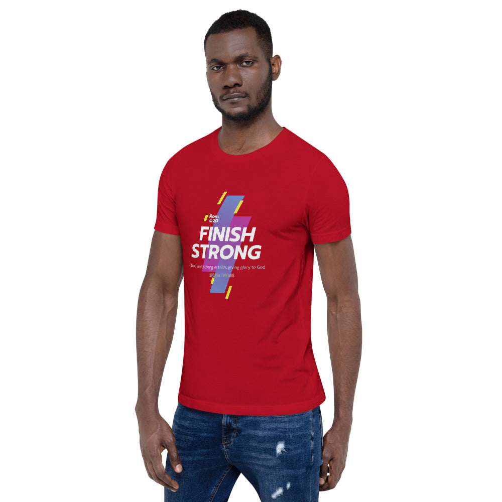 Finish Strong in Faith - Men's T-Shirt