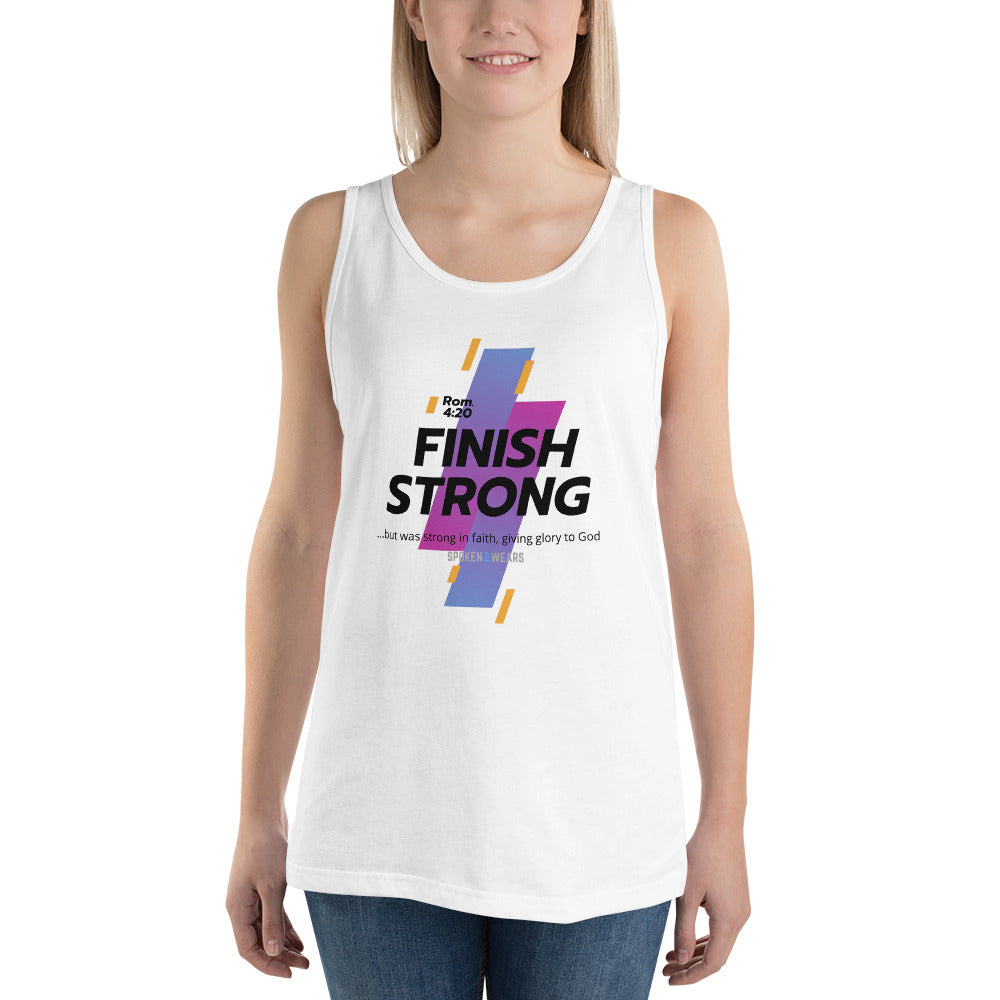 Finish Strong in Faith - Women's Tank Top