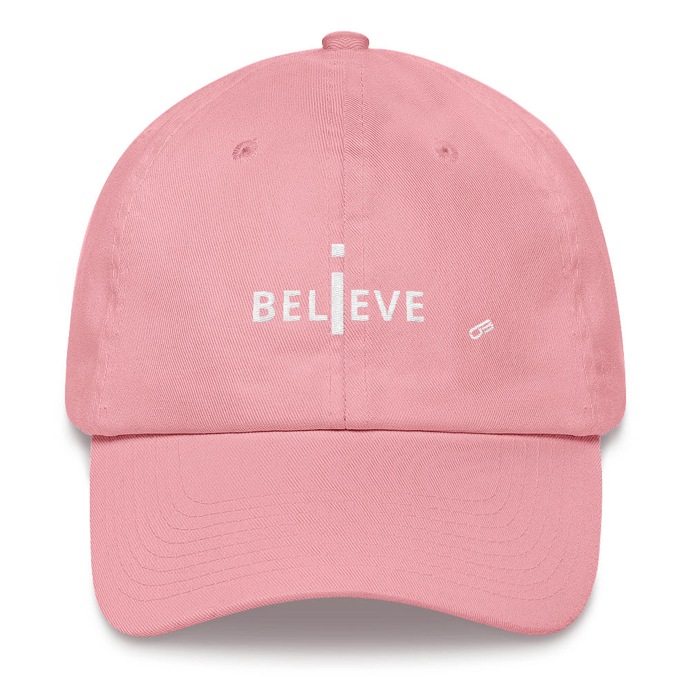 I Believe white print - Hat