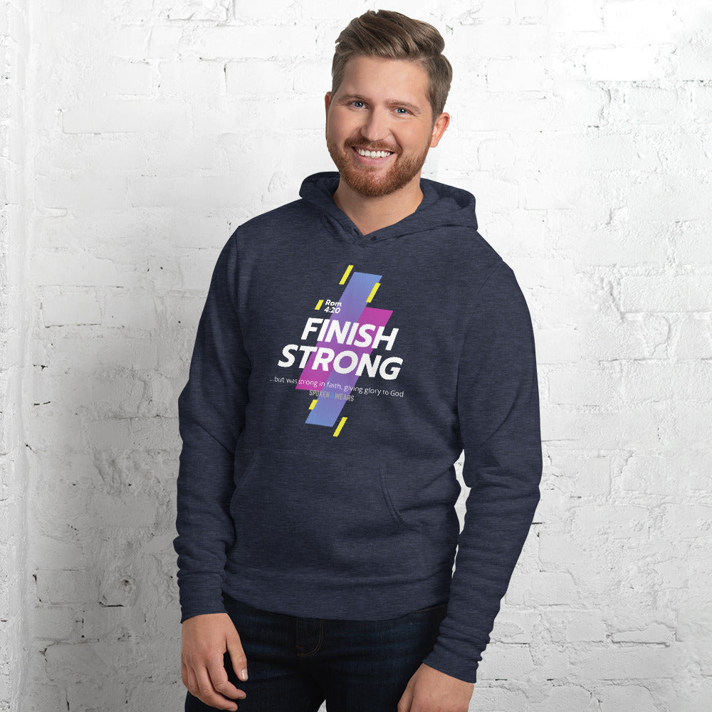 Finish Strong in Faith - All Year Hoodie for Men