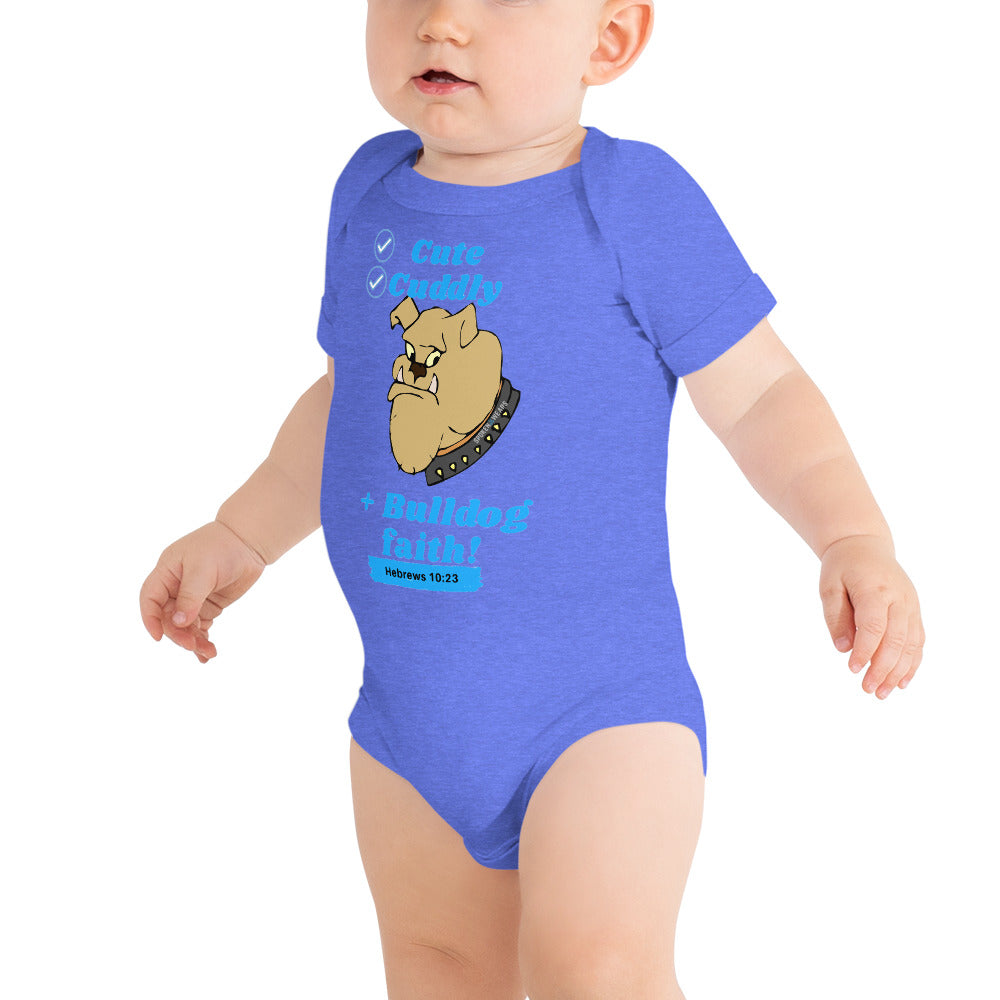 Bulldog faith T-Shirt for babies - Blue