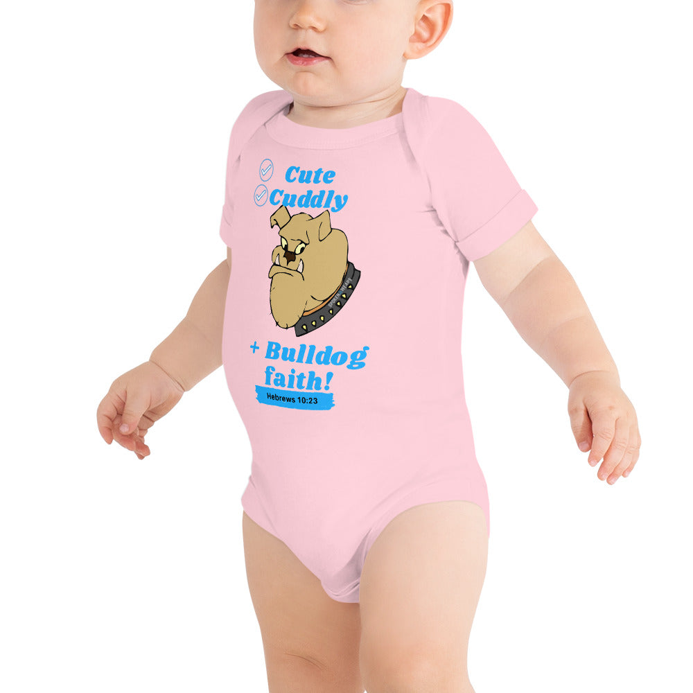 Bulldog faith T-Shirt for babies - Blue