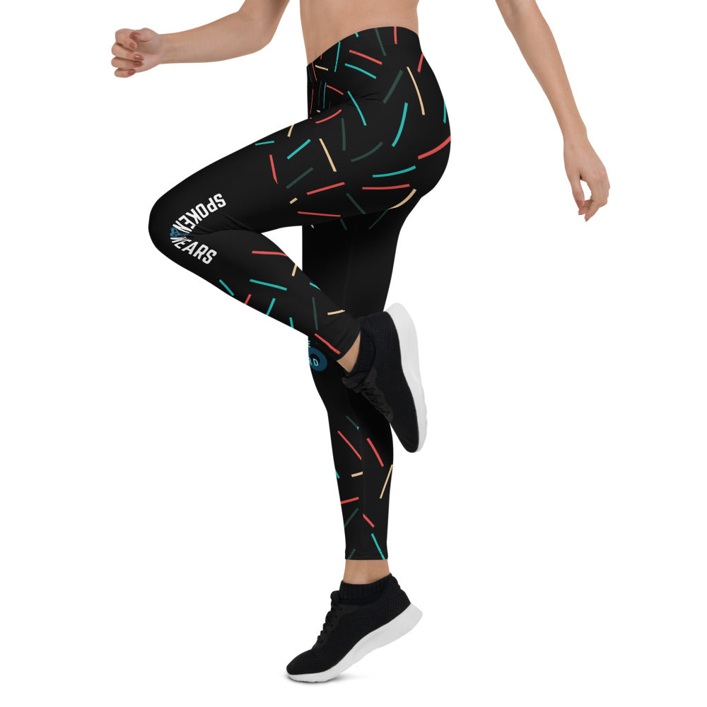 BE THE WORD - SPOKENWEARS Women's Leggings Black