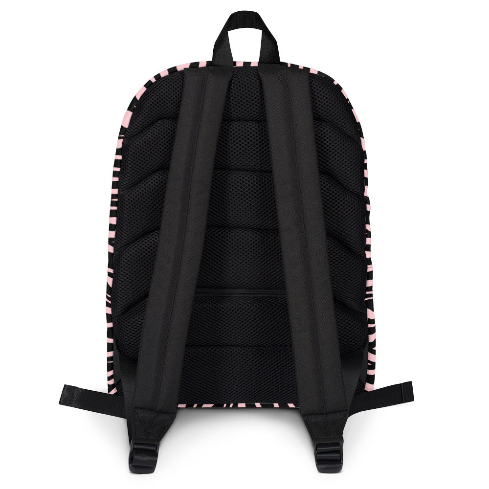 Backpack with Message Inside- Zebra Pink - Greater One