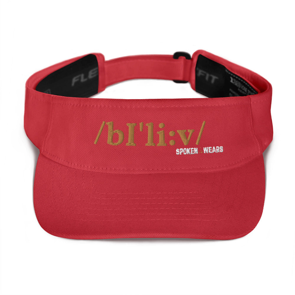 PHONETICS BELIEVE - Visor Gold print