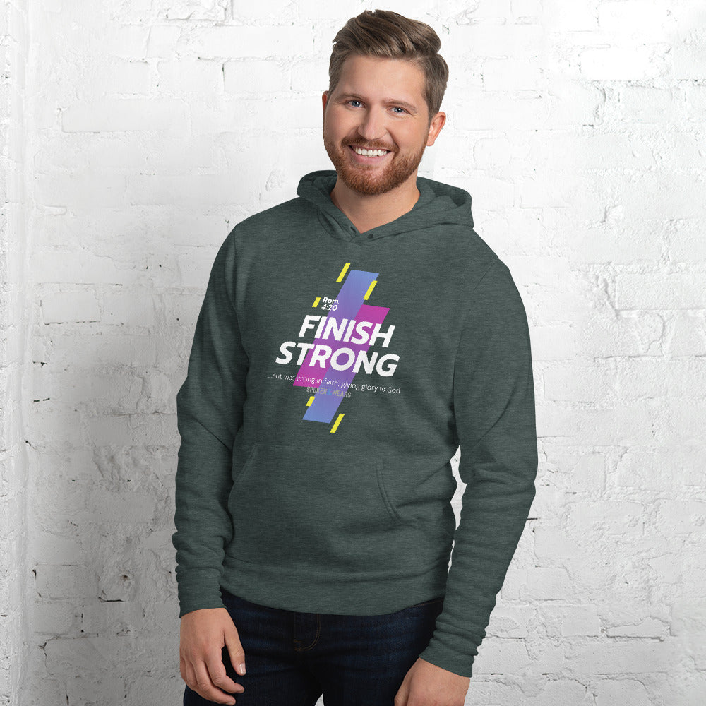 Finish Strong in Faith - All Year Hoodie for Men