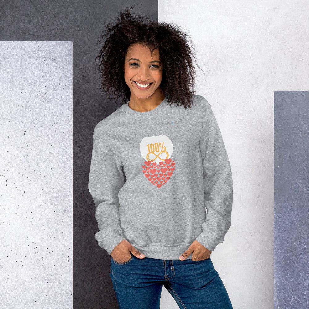 100% Infinite Love  - Women's Sweatshirt