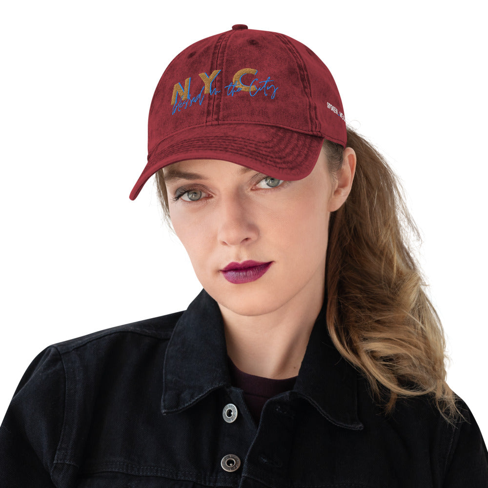 NYC - Blessed in the City - Vintage Cotton Twill Cap