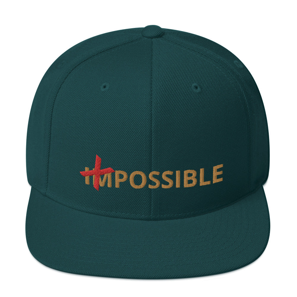 Possible by the cross - Snapback Hat