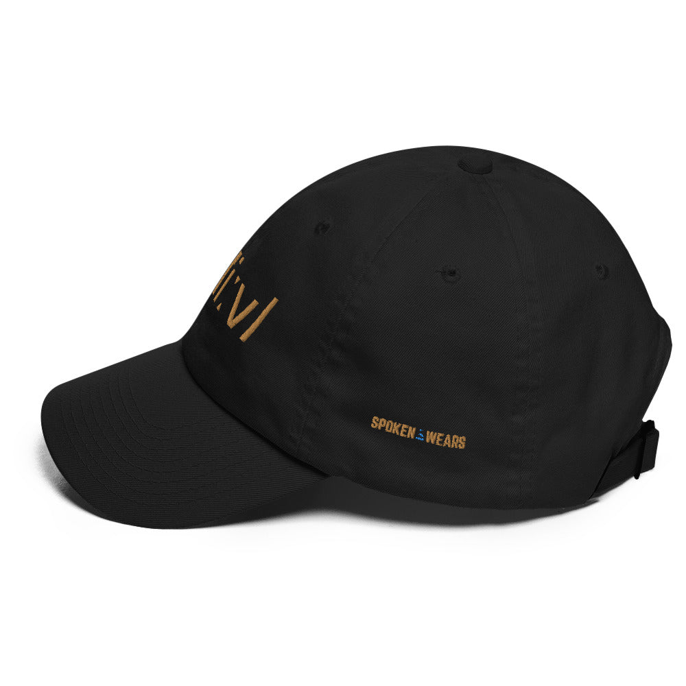 PHONETICS - BELIEVE - Hat in gold print