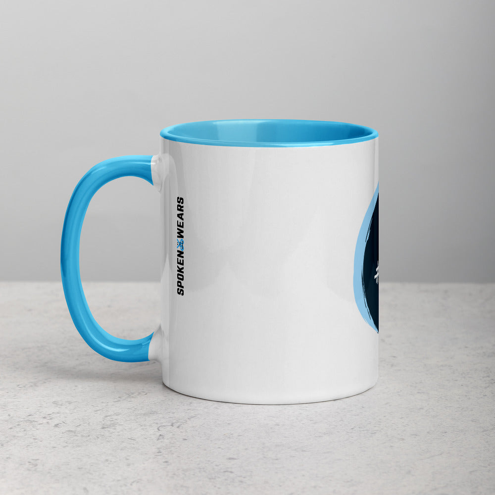 JESUS - Gift Mug with Color Inside - blue