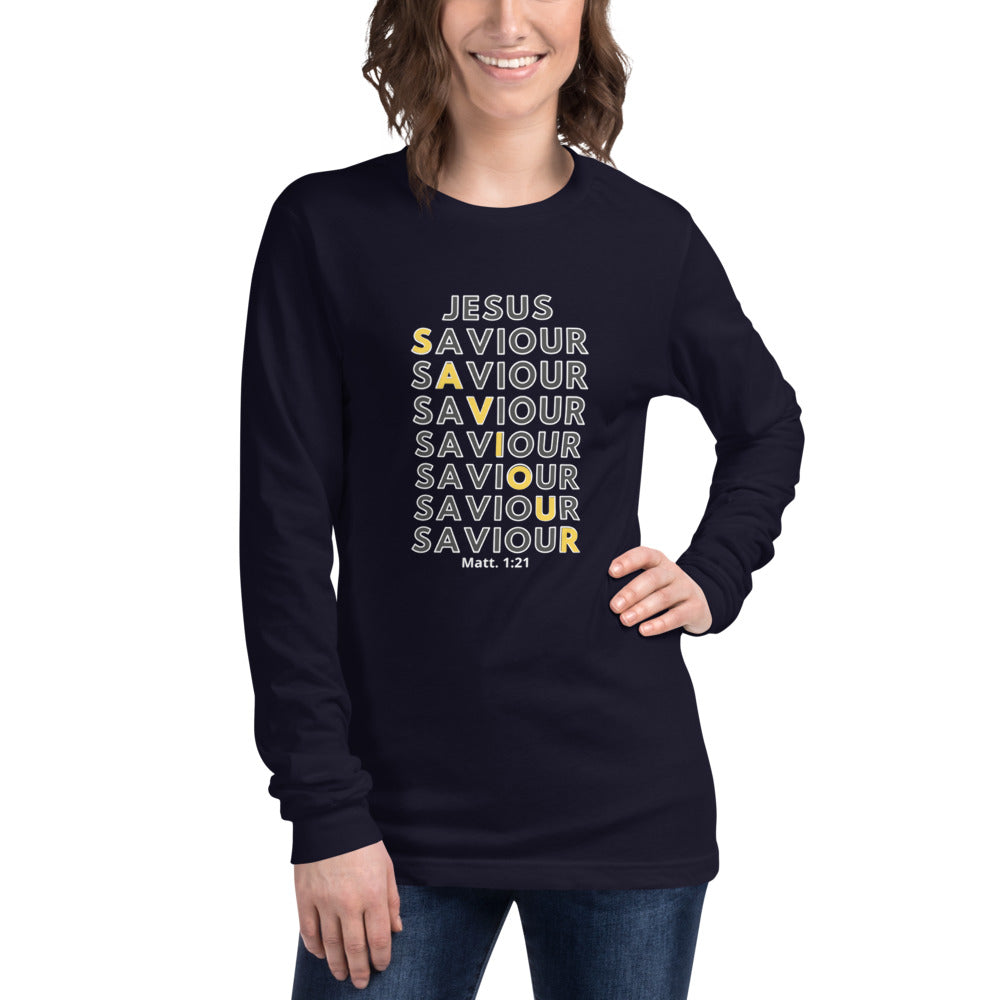 Jesus the Saviour - Women's Long Sleeve Tee