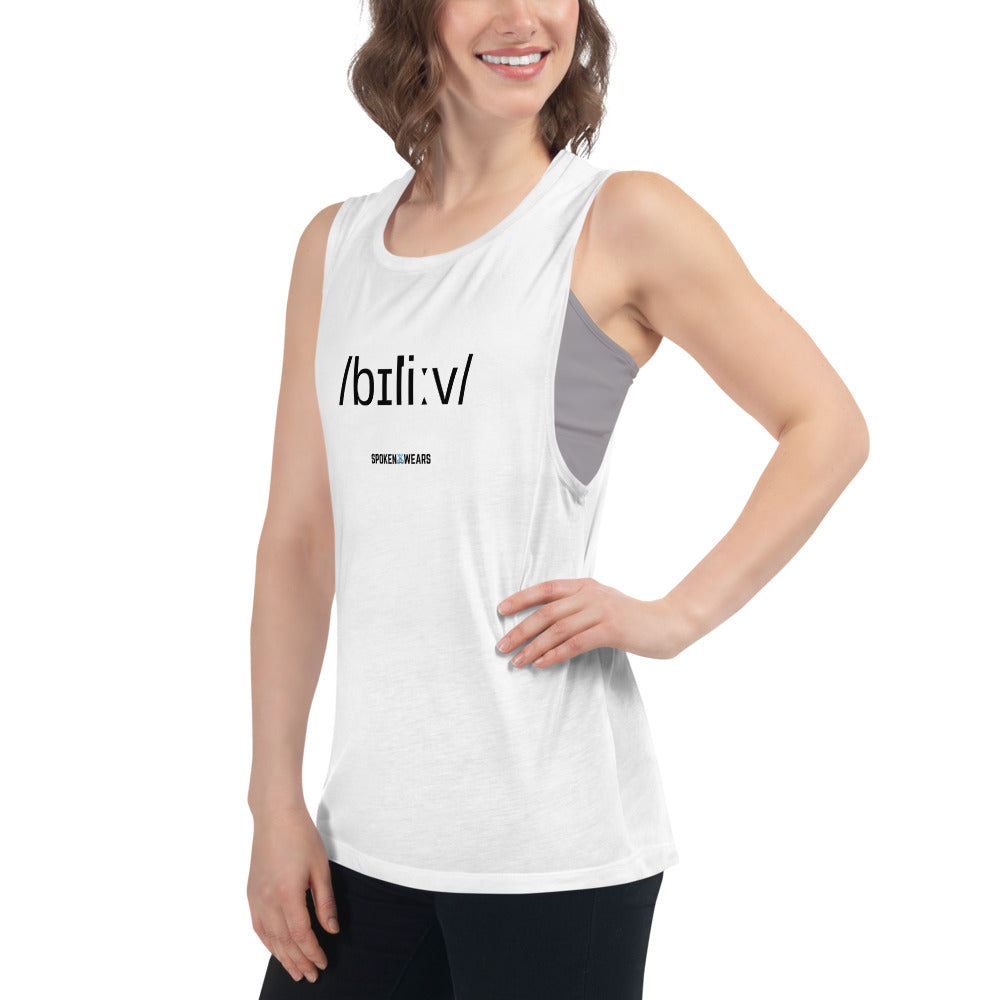 Phonetics - Believe! Ladies’ Muscle Tank