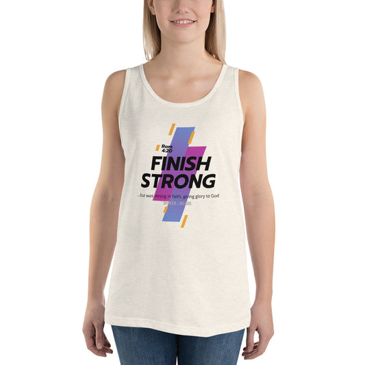 Finish Strong in Faith - Women's Tank Top