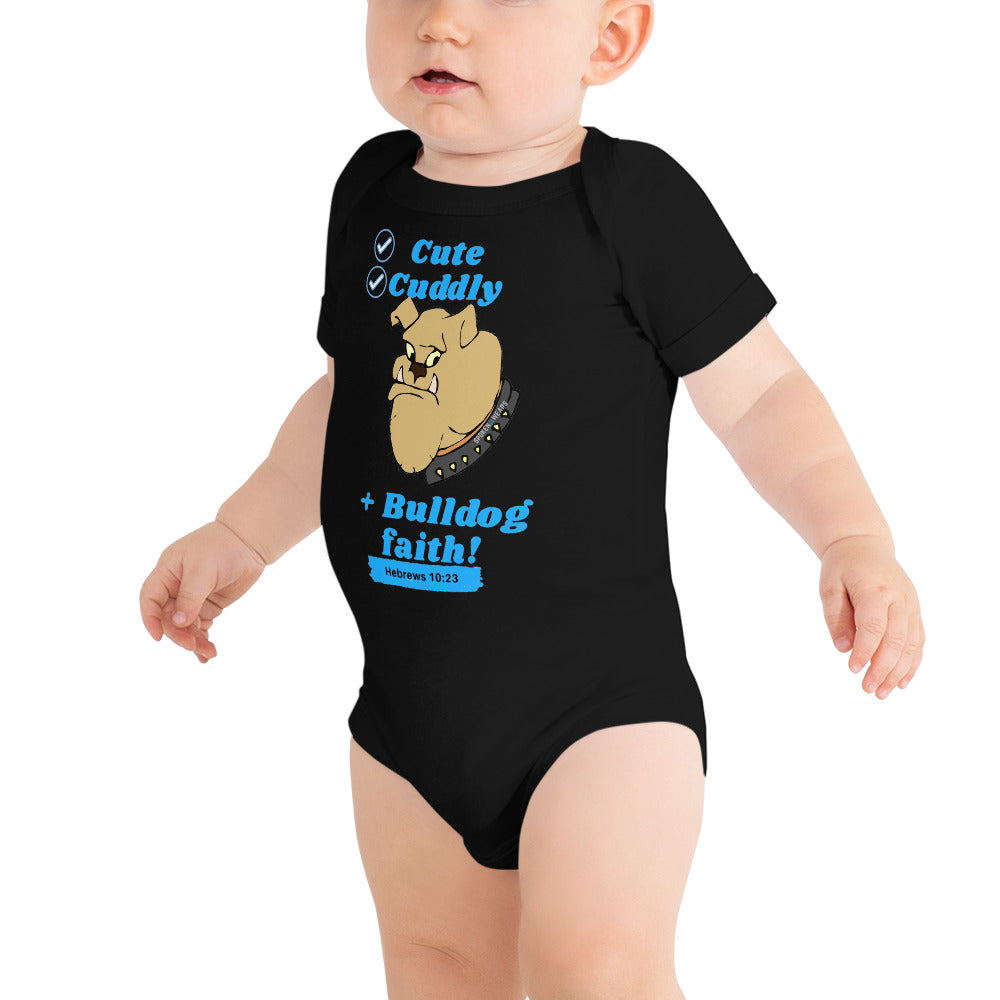 Bulldog faith T-Shirt for babies - Blue