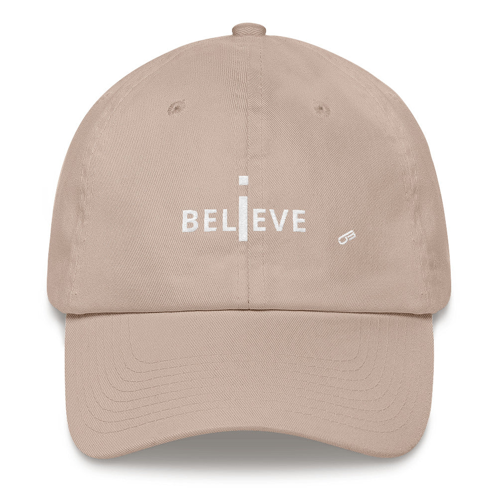 I Believe white print - Hat