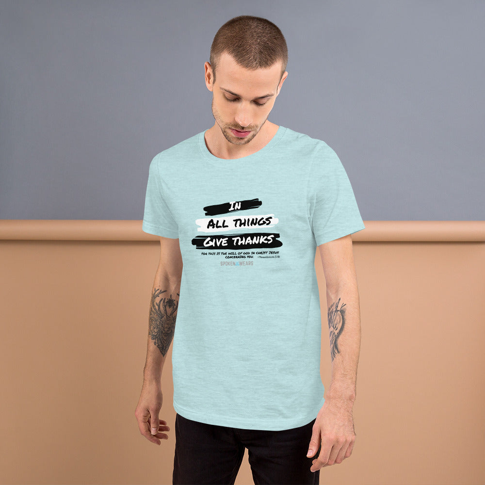 GIVE THANKS - Short-Sleeve  T-Shirt - Men