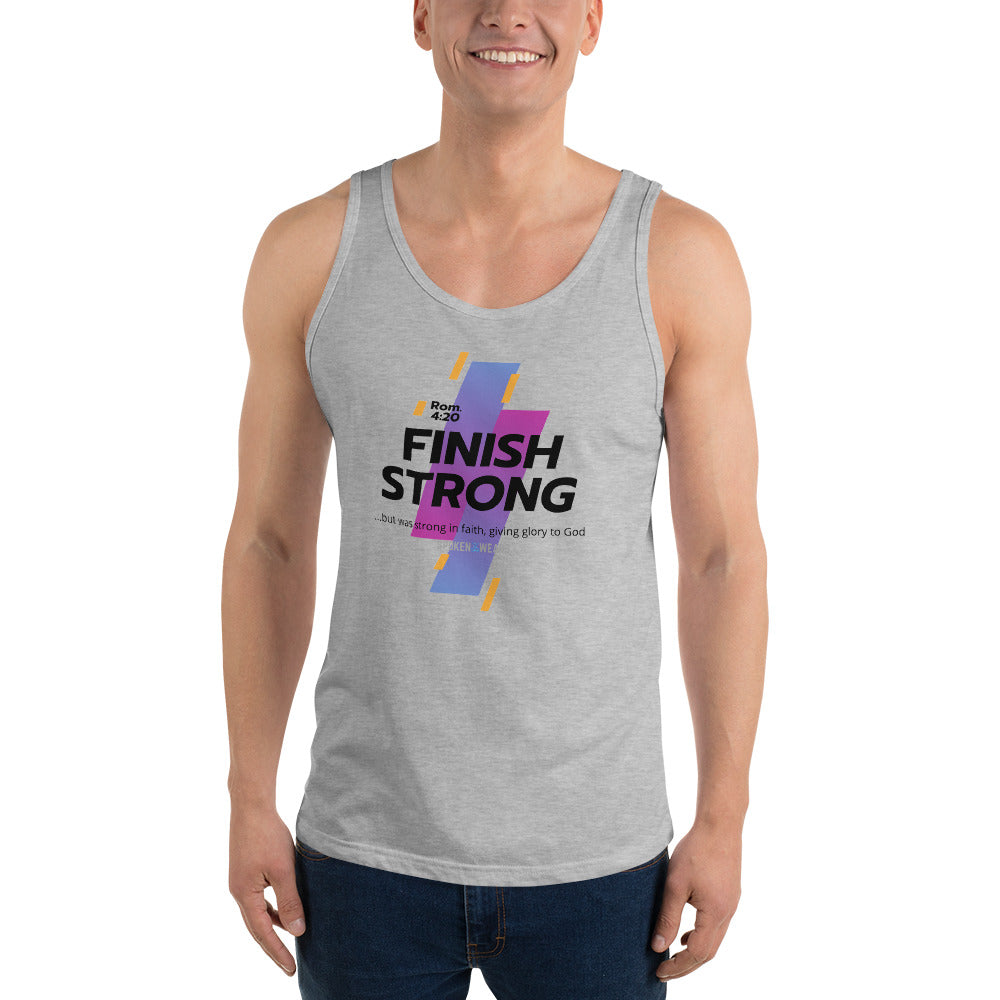 Finish Strong in Faith - Men's Tank Top