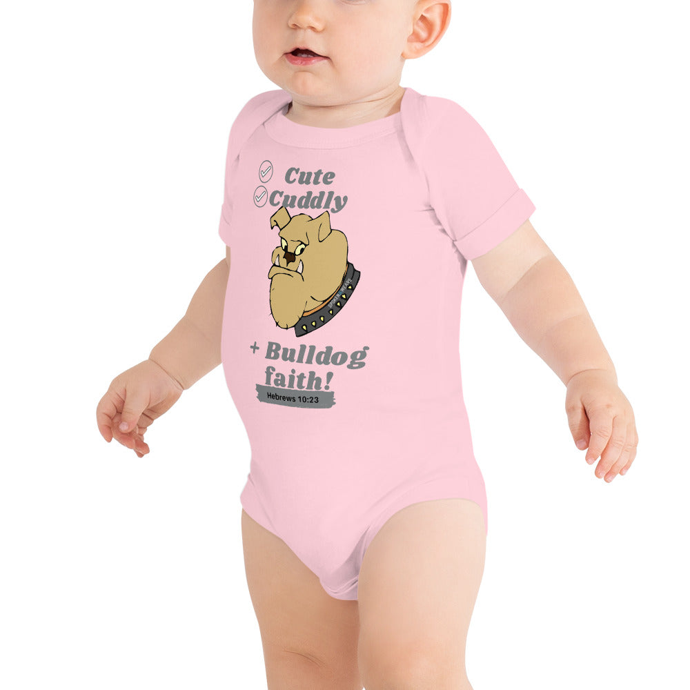 Bulldog faith T-Shirt for babies