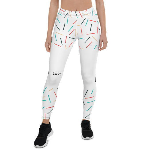 FAITH HOPE & LOVE - Women's Leggings - White