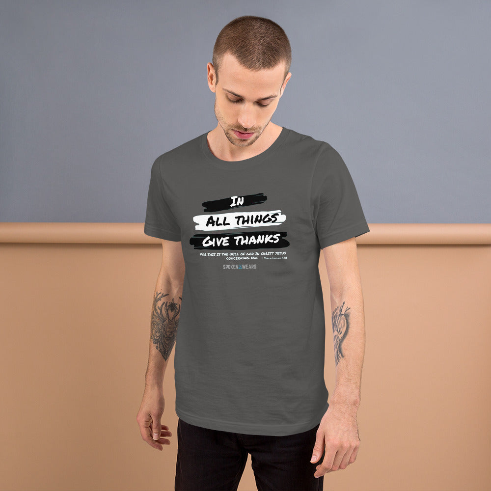 GIVE THANKS - Short-Sleeve  T-Shirt - Men