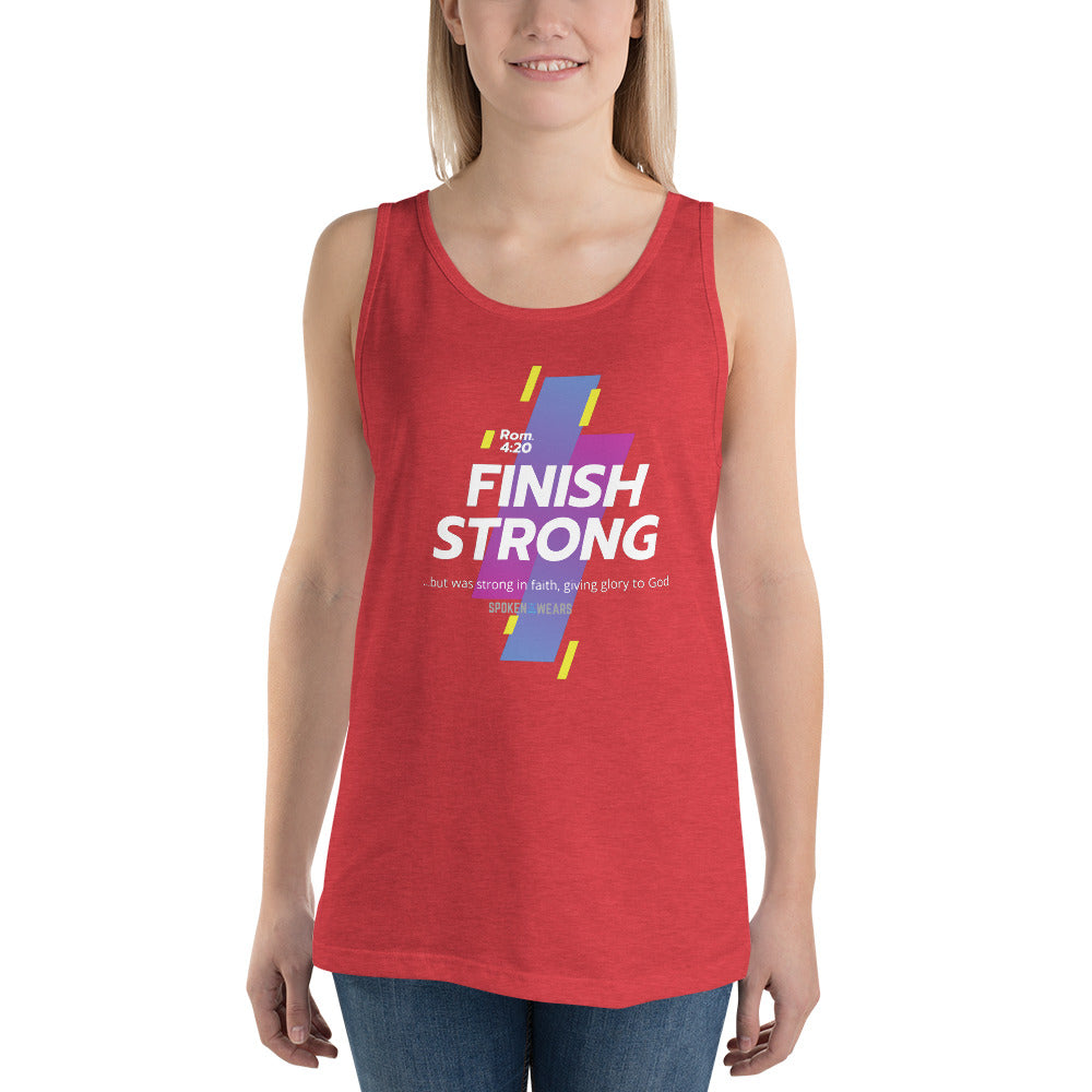 Finish Strong in Faith - Women's Tank Top