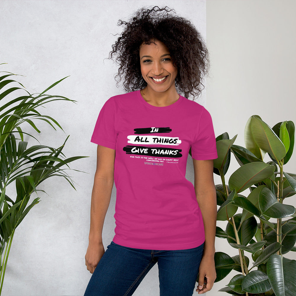 GIVE THANKS - Short-Sleeve T-Shirt - Women