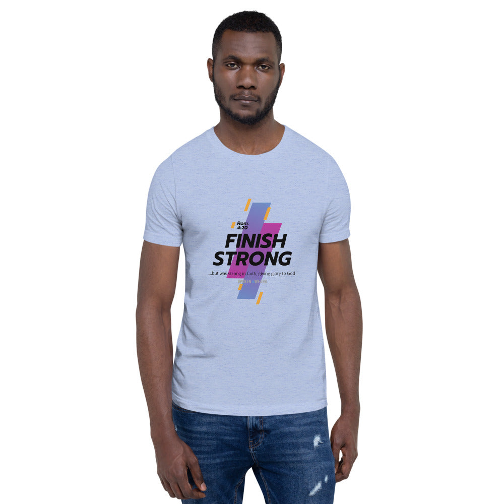 Finish Strong in Faith - Men's T-Shirt