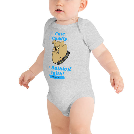 Bulldog faith T-Shirt for babies - Blue