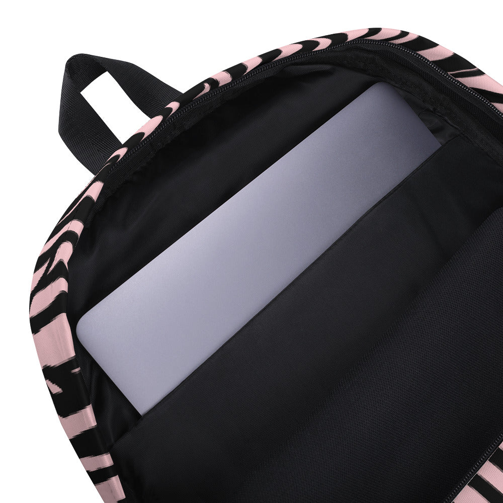 Backpack with Message Inside- Zebra Pink - Greater One