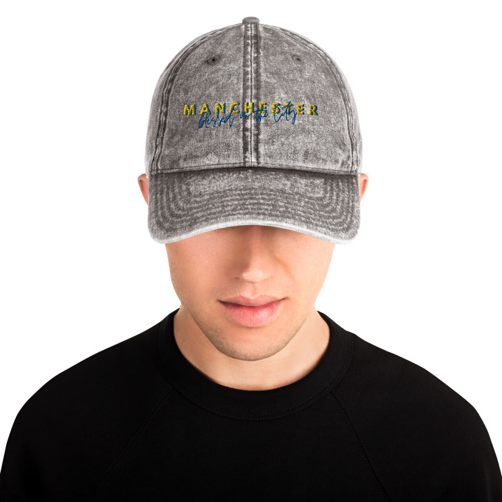 Manchester - Blessed In The City - Vintage Cotton Twill Cap