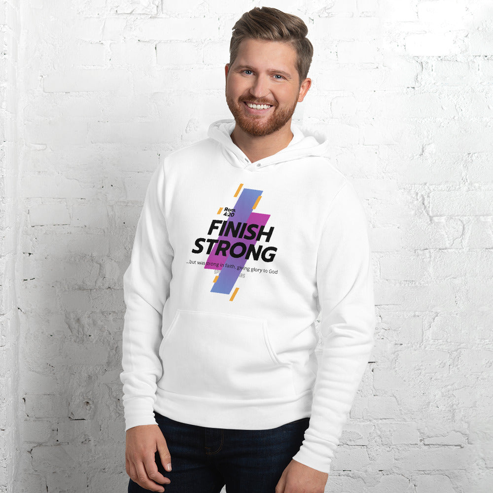 Finish Strong in Faith - All Year Hoodie for Men