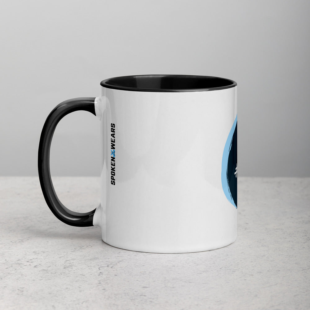 JESUS - Gift Mug with Color Inside - blue